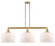 Franklin Restoration LED Island Pendant in Satin Gold (405|213-SG-G71-L-LED)