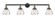 Franklin Restoration Four Light Bath Vanity in Black Antique Brass (405|215-BAB-G172)