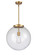 Franklin Restoration LED Pendant in Brushed Brass (405|221-1S-BB-G204-16-LED)