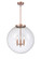 Franklin Restoration LED Pendant in Antique Copper (405|221-3S-AC-G202-18-LED)