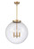 Franklin Restoration LED Pendant in Brushed Brass (405|221-3S-BB-G204-18-LED)