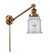 Franklin Restoration One Light Swing Arm Lamp in Brushed Brass (405|237-BB-G182)