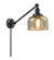 Franklin Restoration One Light Swing Arm Lamp in Matte Black (405|237-BK-G78)