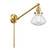 Franklin Restoration One Light Swing Arm Lamp in Satin Gold (405|237-SG-G322)
