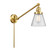 Franklin Restoration One Light Swing Arm Lamp in Satin Gold (405|237-SG-G64)
