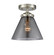 Nouveau One Light Semi-Flush Mount in Brushed Satin Nickel (405|284-1C-SN-G43)