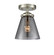 Nouveau LED Semi-Flush Mount in Brushed Satin Nickel (405|284-1C-SN-G62-LED)