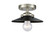 Nouveau LED Semi-Flush Mount in Brushed Satin Nickel (405|284-1C-SN-M6-BK-LED)