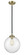 Nouveau One Light Mini Pendant in Black Polished Nickel (405|284-1S-BPN-G202-10)