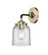 Nouveau One Light Wall Sconce in Black Antique Brass (405|284-1W-BAB-G52)