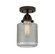 Nouveau 2 One Light Semi-Flush Mount in Oil Rubbed Bronze (405|288-1C-OB-G262)