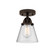 Nouveau 2 LED Semi-Flush Mount in Oil Rubbed Bronze (405|288-1C-OB-G64-LED)