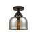 Nouveau 2 One Light Semi-Flush Mount in Oil Rubbed Bronze (405|288-1C-OB-G78)
