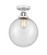 Nouveau 2 One Light Semi-Flush Mount in Polished Chrome (405|288-1C-PC-G204-10)