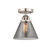 Nouveau 2 One Light Semi-Flush Mount in Brushed Satin Nickel (405|288-1C-SN-G43)
