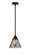 Nouveau 2 LED Mini Pendant in Oil Rubbed Bronze (405|288-1S-OB-G43-LED)