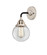 Nouveau 2 One Light Wall Sconce in Black Polished Nickel (405|288-1W-BPN-G202-6)