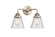 Nouveau 2 LED Bath Vanity in Brushed Satin Nickel (405|288-2W-SN-G64-LED)