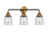 Nouveau 2 LED Bath Vanity in Black Antique Brass (405|288-3W-BAB-G52-LED)