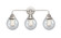Nouveau 2 LED Bath Vanity in Polished Chrome (405|288-3W-PC-G204-6-LED)