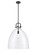 Downtown Urban LED Pendant in Matte Black (405|412-1S-BK-18CL)