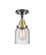 Caden One Light Flush Mount in Black Antique Brass (405|447-1C-BAB-G54)