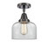 Caden LED Flush Mount in Matte Black (405|447-1C-BK-G72-LED)