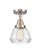 Caden One Light Flush Mount in Brushed Satin Nickel (405|447-1C-SN-G172)
