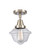Caden One Light Flush Mount in Brushed Satin Nickel (405|447-1C-SN-G532)