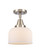 Caden One Light Flush Mount in Brushed Satin Nickel (405|447-1C-SN-G71)