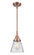 Caden One Light Mini Pendant in Antique Copper (405|447-1S-AC-G62)
