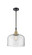 Caden LED Mini Pendant in Black Antique Brass (405|447-1S-BAB-G72-L-LED)