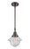 Caden LED Mini Pendant in Oil Rubbed Bronze (405|447-1S-OB-G534-LED)