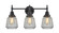 Caden LED Bath Vanity in Matte Black (405|447-3W-BK-G142-LED)