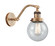 Franklin Restoration One Light Wall Sconce in Brushed Brass (405|515-1W-BB-G204-6)