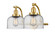 Franklin Restoration LED Bath Vanity in Satin Gold (405|515-2W-SG-G74-LED)