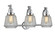 Franklin Restoration Three Light Bath Vanity in Polished Chrome (405|515-3W-PC-G142) Franklin Restoration Three Light Bath Vanity in Polished Chrome (405|515-3W-PC-G142)