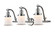 Franklin Restoration Three Light Bath Vanity in Polished Chrome (405|515-3W-PC-G181S)