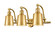 Franklin Restoration LED Bath Vanity in Satin Gold (405|515-3W-SG-M9-SG-LED)