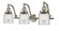 Franklin Restoration LED Bath Vanity in Brushed Satin Nickel (405|515-3W-SN-G52-LED)