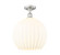 Ballston LED Semi-Flush Mount in Antique Brass (405|516-1C-AB-G124-14-LED)