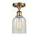 Ballston LED Semi-Flush Mount in Brushed Brass (405|516-1C-BB-G2511-LED)