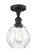 Ballston One Light Semi-Flush Mount in Oil Rubbed Bronze (405|516-1C-OB-G362)