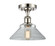 Ballston One Light Semi-Flush Mount in Polished Nickel (405|516-1C-PN-G132)