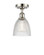 Ballston One Light Semi-Flush Mount in Polished Nickel (405|516-1C-PN-G382)