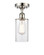 Ballston One Light Semi-Flush Mount in Polished Nickel (405|516-1C-PN-G802)