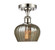 Ballston One Light Semi-Flush Mount in Polished Nickel (405|516-1C-PN-G96)