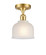 Ballston One Light Semi-Flush Mount in Satin Gold (405|516-1C-SG-G411)