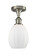 Ballston One Light Semi-Flush Mount in Brushed Satin Nickel (405|516-1C-SN-G81)