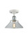 Ballston LED Semi-Flush Mount in White Polished Chrome (405|516-1C-WPC-G132-LED)